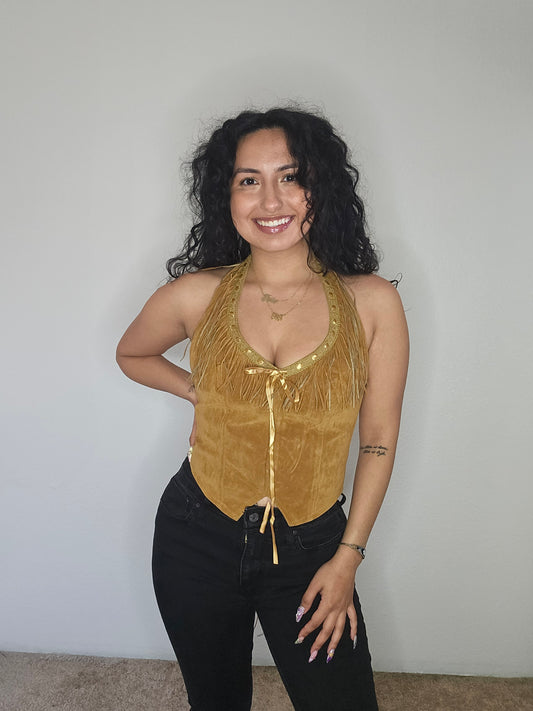 Josie Halter Top (Tan)