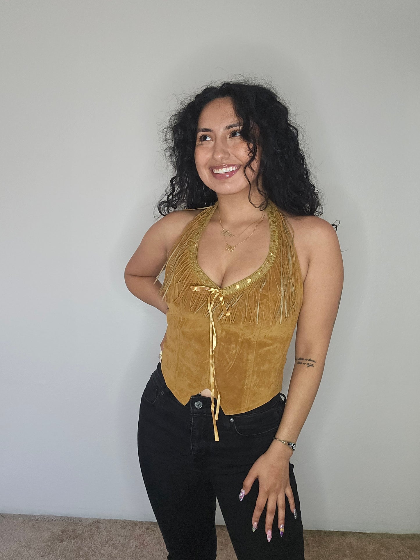 Josie Halter Top (Tan)