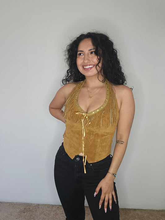 Josie Halter Top (Tan)