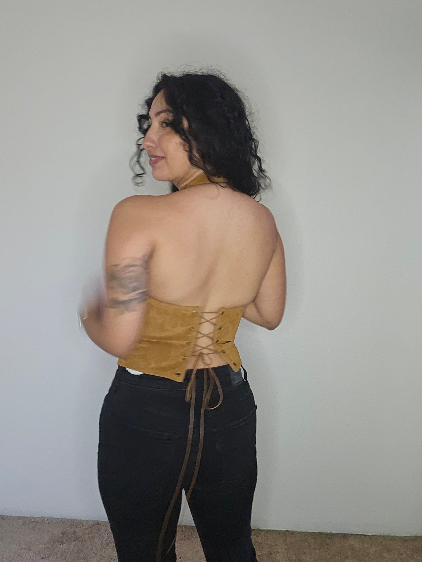 Josie Halter Top (Tan)