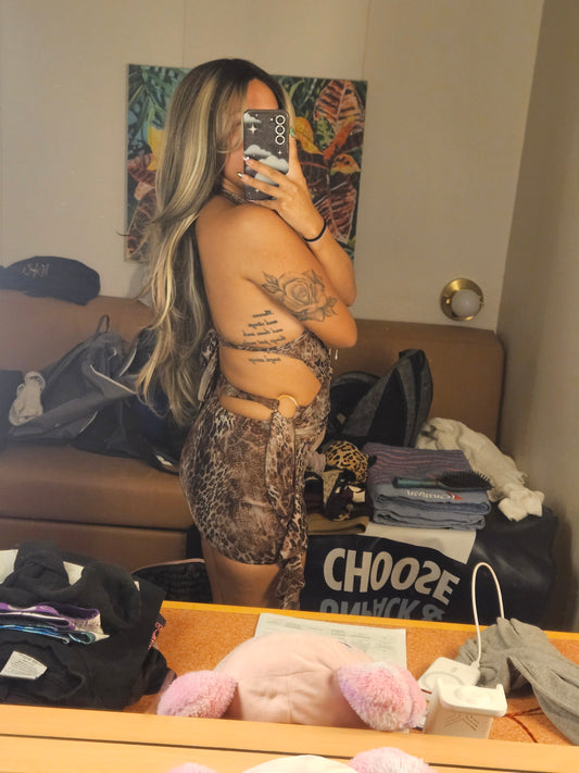 Chanel Leopard Dress (Brown)