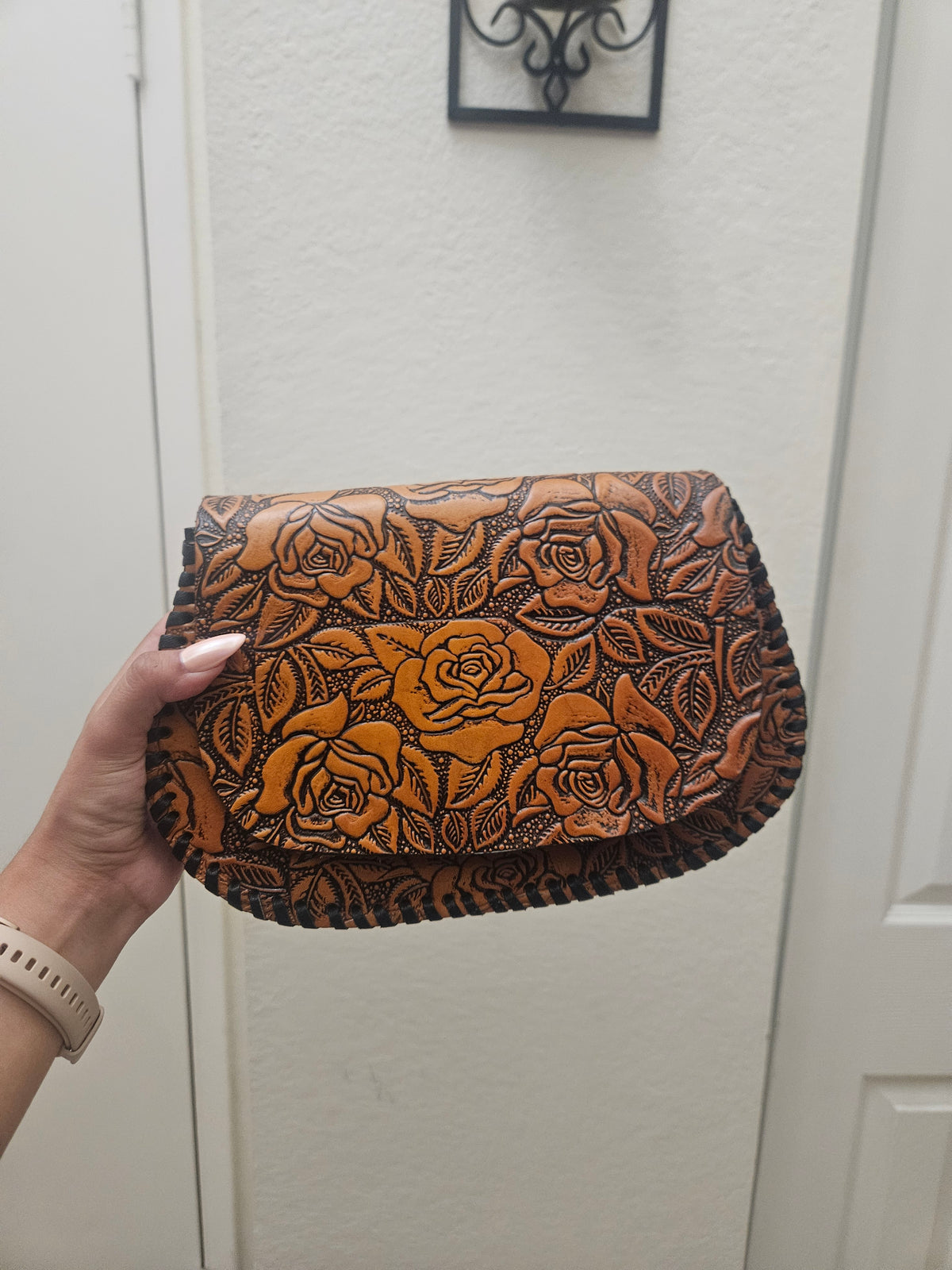 Rose Purse (Tan)